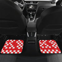 Personalized Croatia Hrvatska Car Mats National Day 2026 Red Version