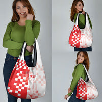 Personalized Croatia Hrvatska Grocery Bag National Day 2026 Red Version