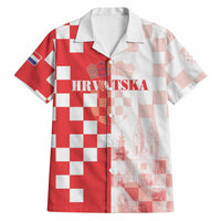 Personalized Croatia Hrvatska Hawaiian Shirt National Day 2026 Red Version