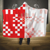 Personalized Croatia Hrvatska Hooded Blanket National Day 2026 Red Version