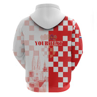Personalized Croatia Hrvatska Hoodie National Day 2026 Red Version