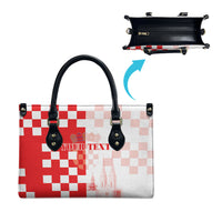 Personalized Croatia Hrvatska Leather Bag National Day 2026 Red Version