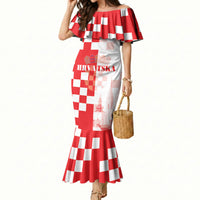 Personalized Croatia Hrvatska Mermaid Dress National Day 2026 Red Version