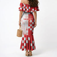Personalized Croatia Hrvatska Mermaid Dress National Day 2026 Red Version