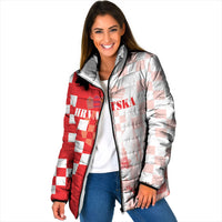 Personalized Croatia Hrvatska Padded Jacket National Day 2026 Red Version