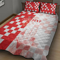 Personalized Croatia Hrvatska Quilt Bed Set National Day 2026 Red Version
