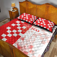 Personalized Croatia Hrvatska Quilt Bed Set National Day 2026 Red Version