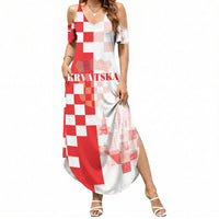 Personalized Croatia Hrvatska Summer Maxi Dress National Day 2026 Red Version