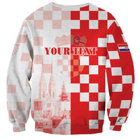 Personalized Croatia Hrvatska Sweatshirt National Day 2026 Red Version