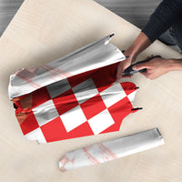 Personalized Croatia Hrvatska Umbrella National Day 2026 Red Version