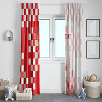 Personalized Croatia Hrvatska Window Curtain National Day 2026 Red Version