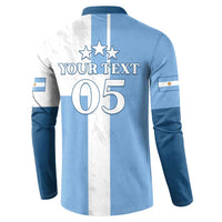 Custom Argentina 2024 Football Button Sweatshirt Sport Style LT05 - Wonder Print Shop