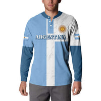 Custom Argentina 2024 Football Button Sweatshirt Sport Style LT05 - Wonder Print Shop