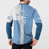 Custom Argentina 2024 Football Button Sweatshirt Sport Style LT05 - Wonder Print Shop