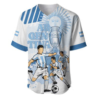 Custom Argentina 2024 Football Baseball Jersey Go Champions La Albiceleste LT05 - Wonder Print Shop