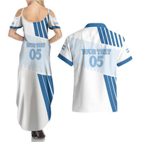 Custom Argentina 2024 Football Couples Matching Summer Maxi Dress and Hawaiian Shirt Go Champions La Albiceleste LT05 - Wonder Print Shop