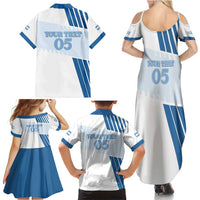 Custom Argentina 2024 Football Family Matching Summer Maxi Dress and Hawaiian Shirt Go Champions La Albiceleste LT05 - Wonder Print Shop