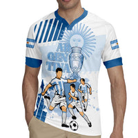 Custom Argentina 2024 Football Rugby Jersey Go Champions La Albiceleste LT05 - Wonder Print Shop