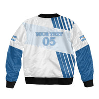 Custom Argentina 2024 Football Sleeve Zip Bomber Jacket Go Champions La Albiceleste LT05 - Wonder Print Shop
