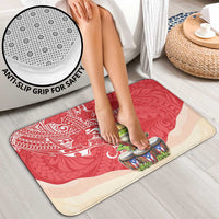 Puerto Rico Bathroom Set Coqui Frog With Polynesian Pattern - Wonder Print Shop