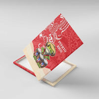 Puerto Rico Canvas Wall Art Coqui Frog With Polynesian Pattern - Wonder Print Shop