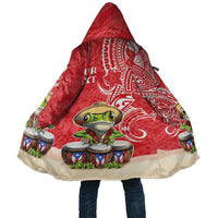 Personalized Puerto Rico Cloak Coqui Frog With Polynesian Pattern - Wonder Print Shop