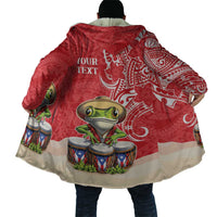 Personalized Puerto Rico Cloak Coqui Frog With Polynesian Pattern - Wonder Print Shop