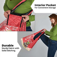 Puerto Rico Grocery Bag Coqui Frog With Polynesian Pattern - Wonder Print Shop