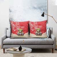 Puerto Rico Pillow Cover Coqui Frog With Polynesian Pattern - Wonder Print Shop