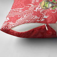 Puerto Rico Pillow Cover Coqui Frog With Polynesian Pattern - Wonder Print Shop