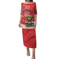 Personalized Puerto Rico Puletasi Coqui Frog With Polynesian Pattern - Wonder Print Shop