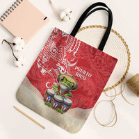 Puerto Rico Tote Bag Coqui Frog With Polynesian Pattern - Wonder Print Shop
