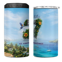 Saint Vincent And The Grenadines 4 in 1 Can Cooler Tumbler October 27 Independence Day