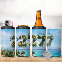 Saint Vincent And The Grenadines 4 in 1 Can Cooler Tumbler October 27 Independence Day