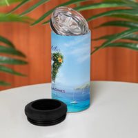 Saint Vincent And The Grenadines 4 in 1 Can Cooler Tumbler October 27 Independence Day