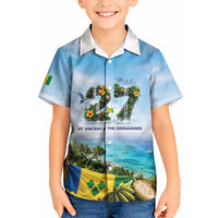 Saint Vincent And The Grenadines Kid Hawaiian Shirt October 27 Independence Day