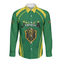 Custom 2026 Jamaica Cricket Queens Long Sleeve Button Shirt Sporty Style