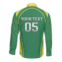 Custom 2026 Jamaica Cricket Queens Long Sleeve Button Shirt Sporty Style