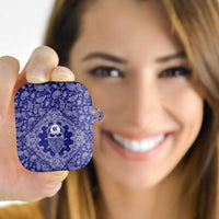 Blue Paisley AirPods Case Skull Gangster - Wonder Print Shop