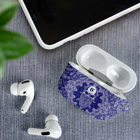 Blue Paisley AirPods Case Skull Gangster - Wonder Print Shop