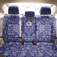 Blue Paisley Back Car Seat Cover Skull Gangster - Wonder Print Shop