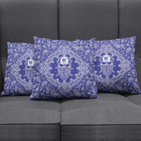 Blue Paisley Pillow Cover Skull Gangster - Wonder Print Shop