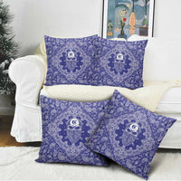 Blue Paisley Pillow Cover Skull Gangster - Wonder Print Shop