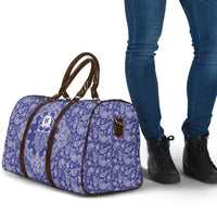 Blue Paisley Travel Bag Skull Gangster - Wonder Print Shop