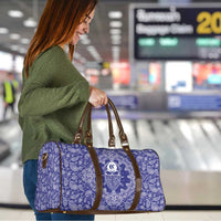 Blue Paisley Travel Bag Skull Gangster - Wonder Print Shop