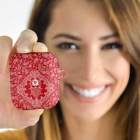 Red Paisley AirPods Case Skull Gangster - Wonder Print Shop