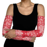 Red Paisley Arm Sleeves Skull Gangster - Wonder Print Shop