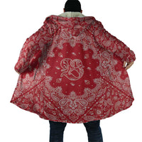 Red Paisley Cloak Skull Gangster - Wonder Print Shop