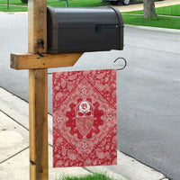 Red Paisley Garden Flag Skull Gangster - Wonder Print Shop
