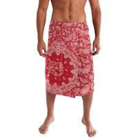 Red Paisley Lavalava Skull Gangster - Wonder Print Shop